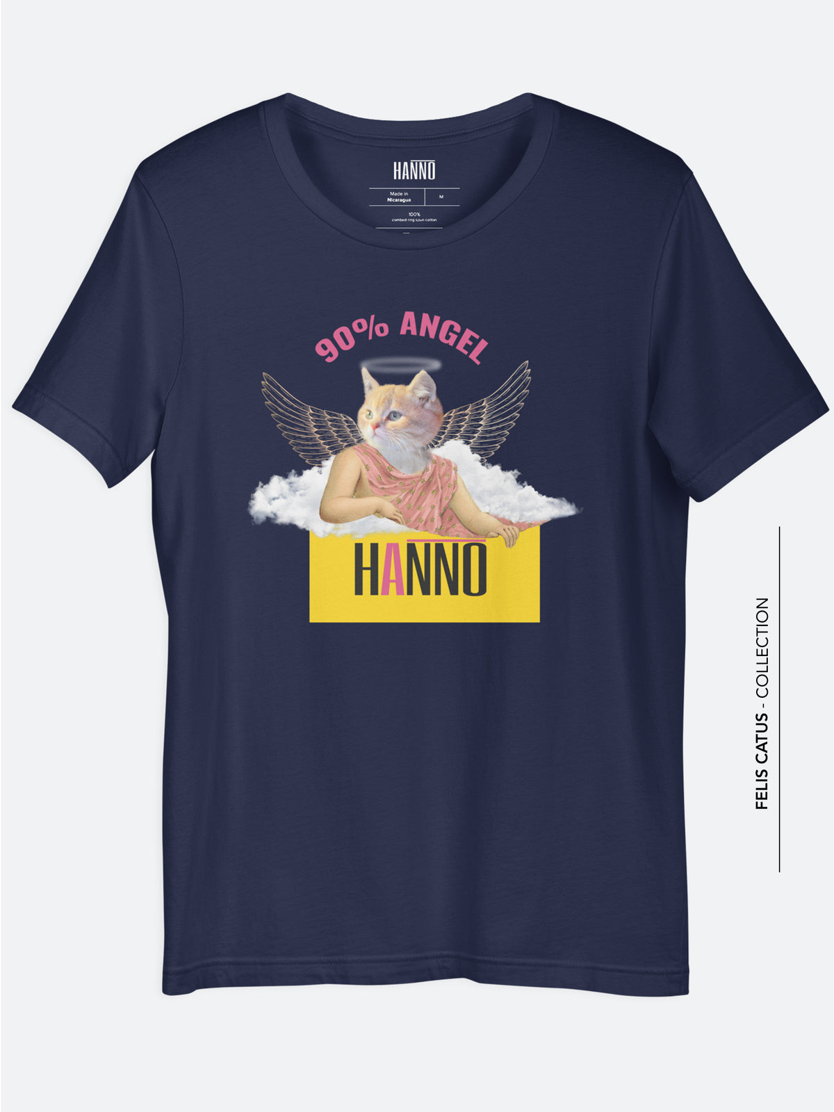 Navy t-shirt for men/woman cat lovers #color_navy