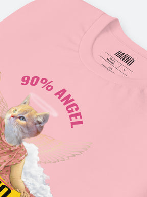 90% ANGEL CAT WITH WINGS T SHIRT