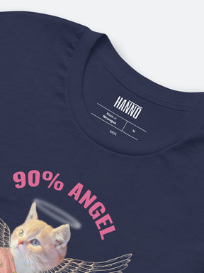 90% ANGEL CAT WITH WINGS T SHIRT