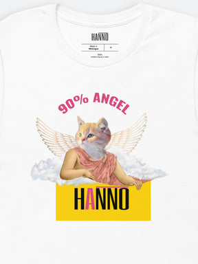 90% ANGEL CAT WITH WINGS T SHIRT