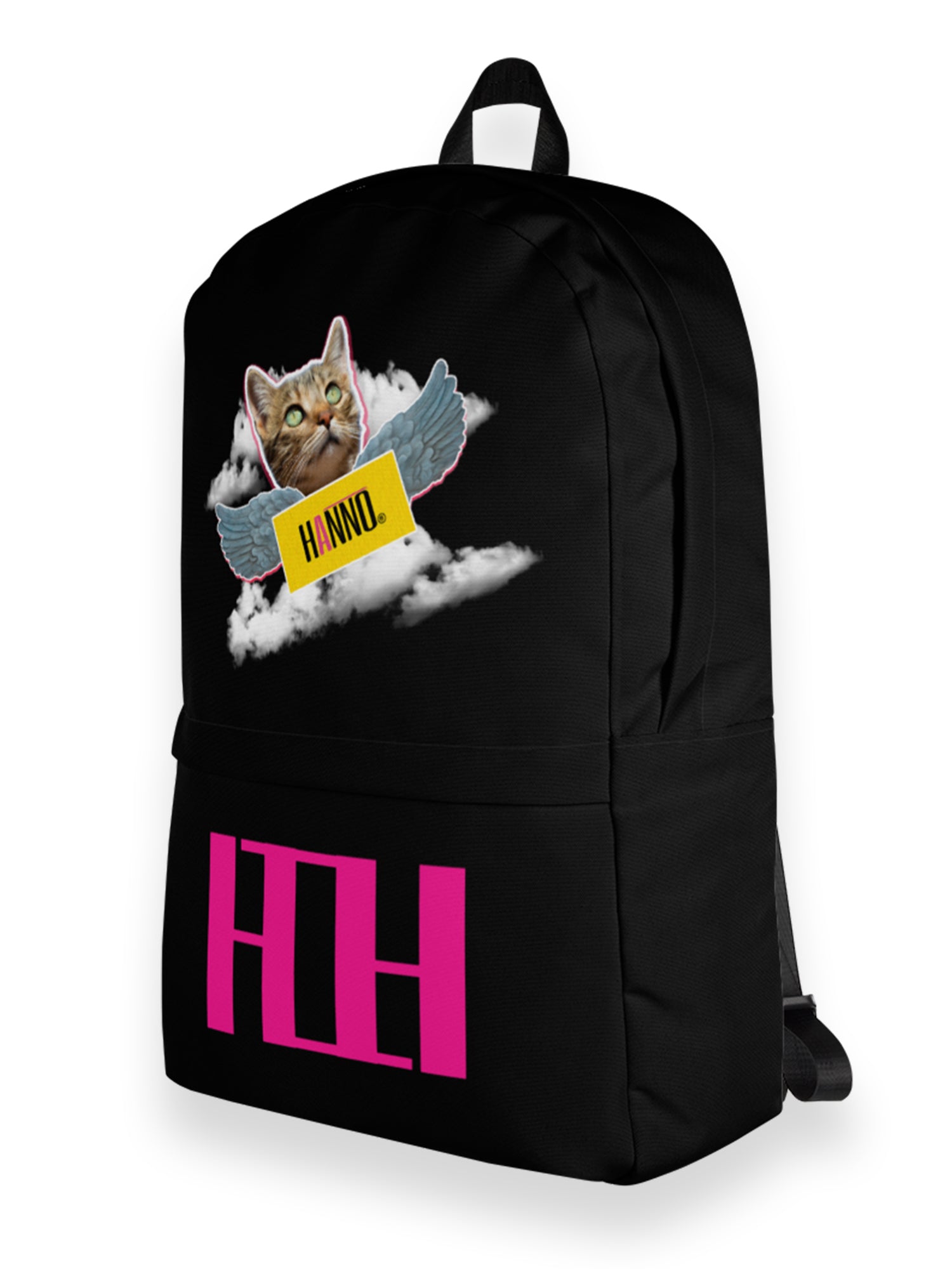 BLACK BACK PACK HANNO ANGEL CAT