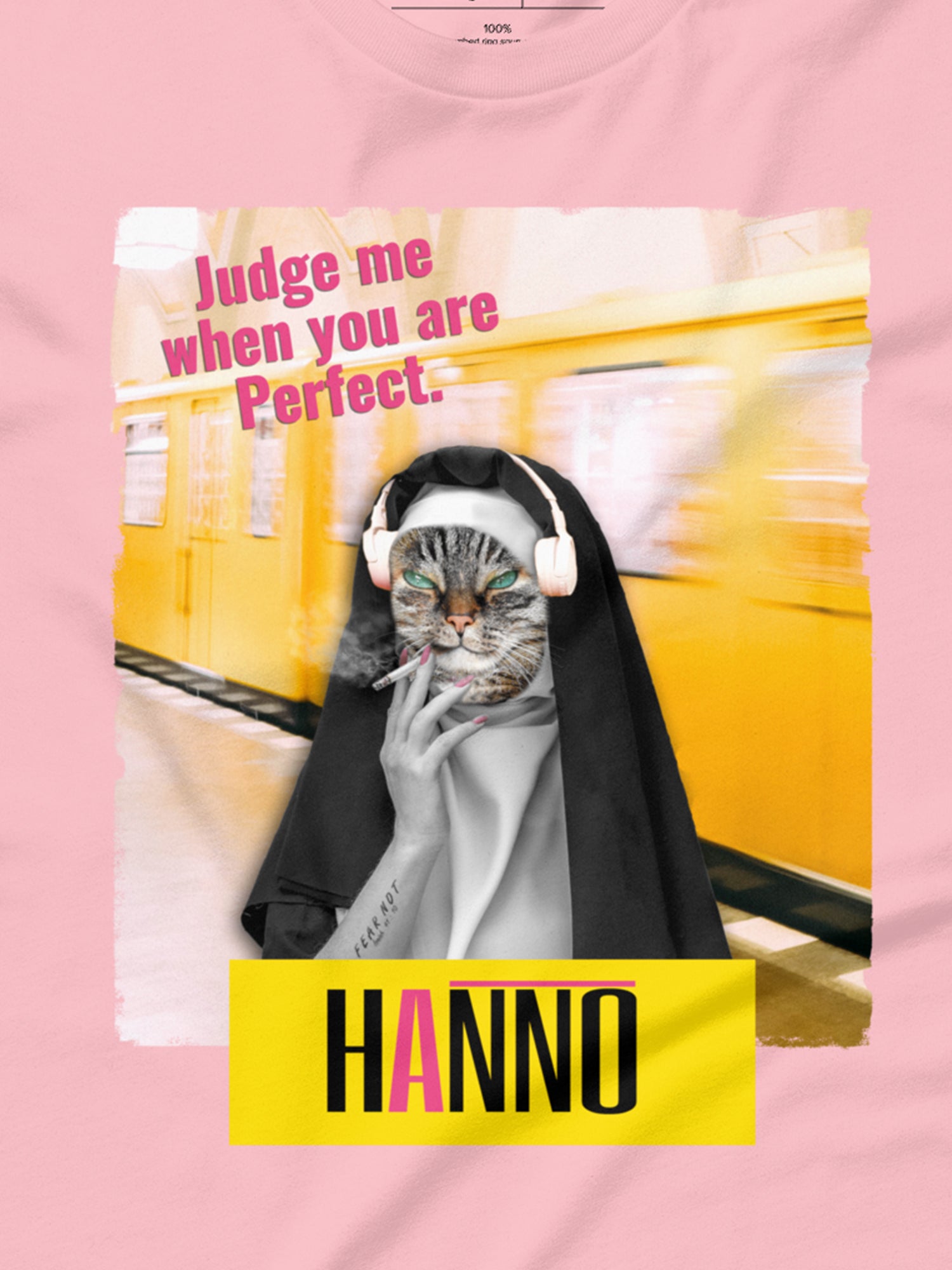 NAUGHTY NUN CAT T SHIRT "DON'T JUDGE ME"