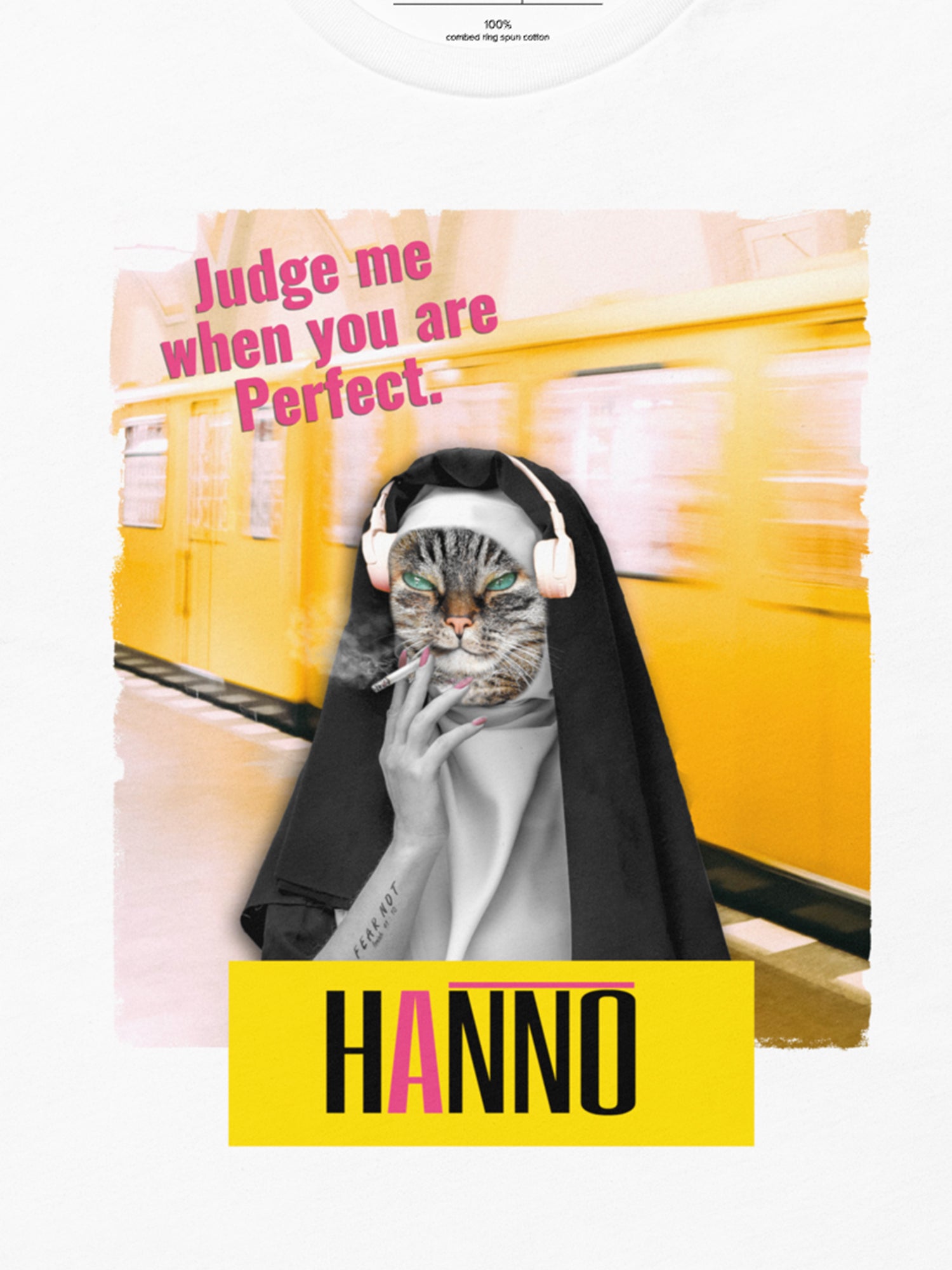 NAUGHTY NUN CAT T SHIRT "DON'T JUDGE ME"