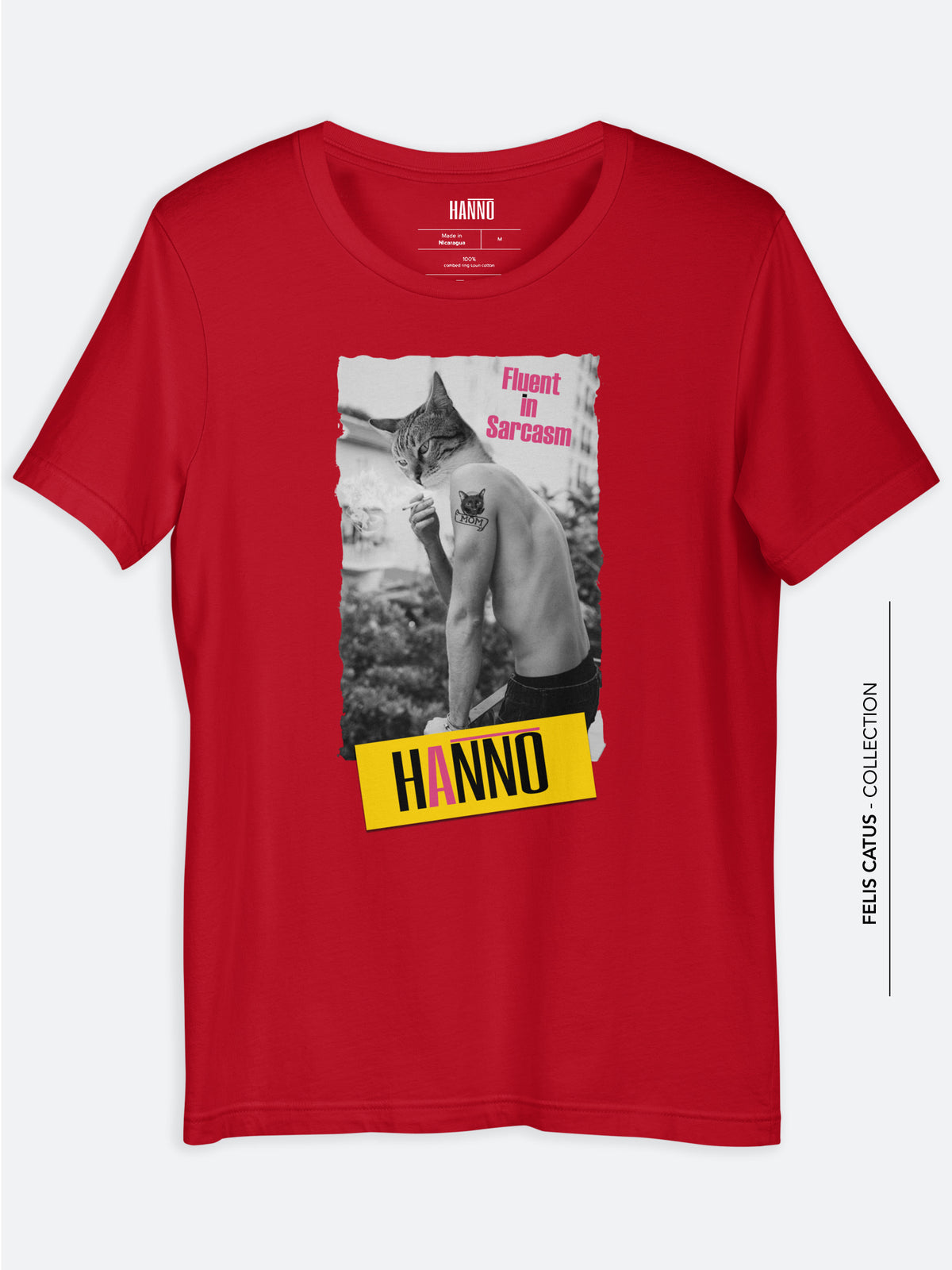 Red t-shirt for men/woman cat lovers #color_red