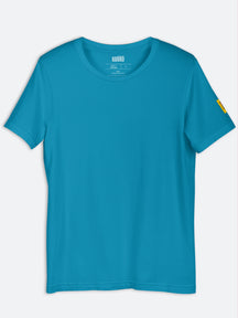 Hanno classic basic t shirt 100% cotton#color_aqua