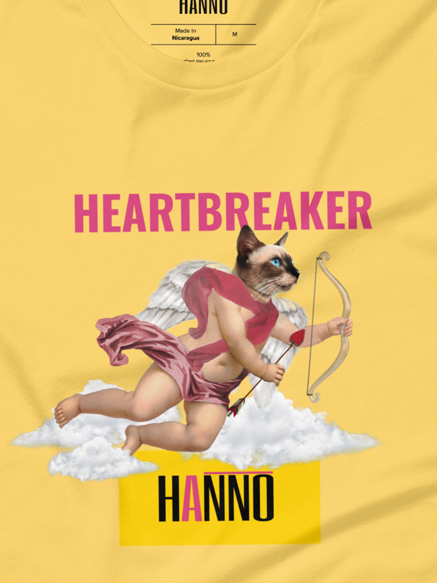 THE HEARTBREAKER ANGEL CUPID CAT T SHIRT