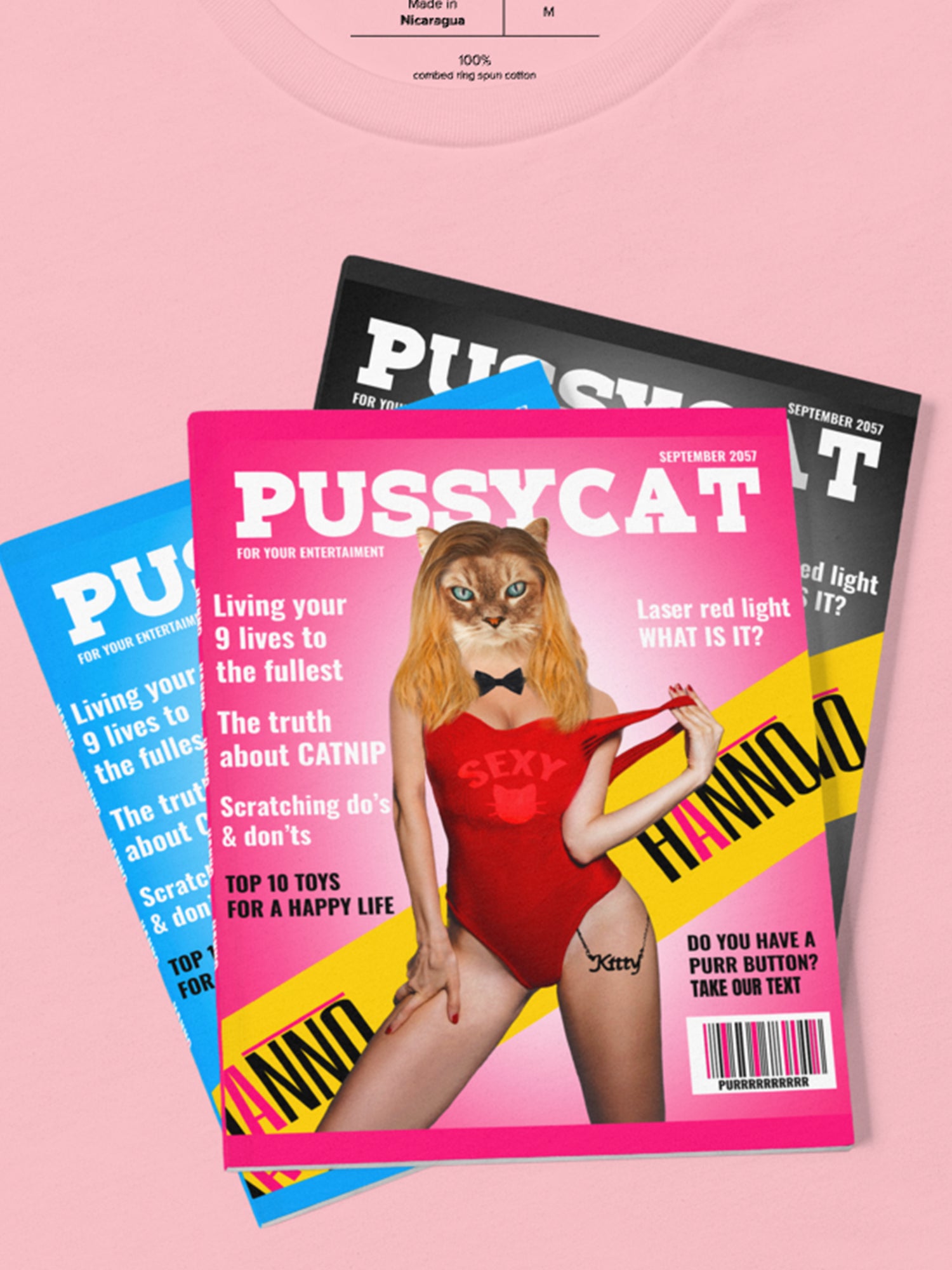 PUSSYCAT HANNO MAGAZINE T SHIRT