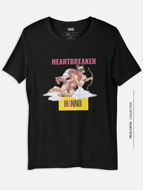 THE HEARTBREAKER ANGEL CUPID CAT T SHIRT