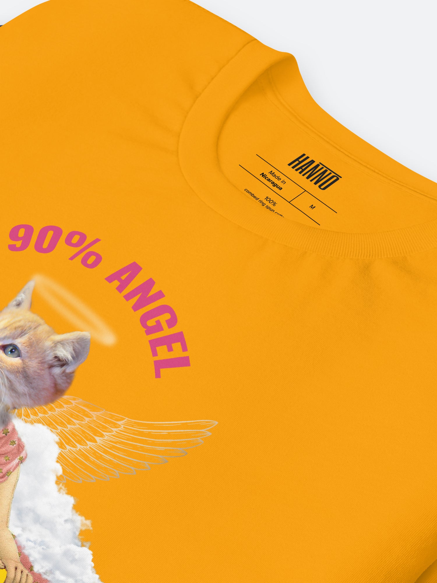 90% ANGEL CAT WITH WINGS T SHIRT