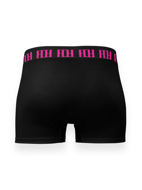 Unisex Boxer Briefs  black and berry