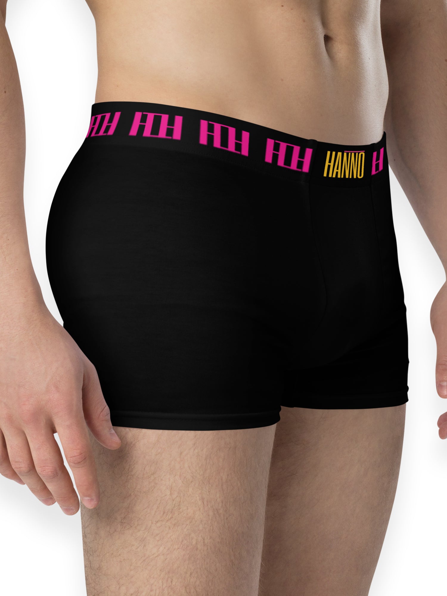 Unisex Boxer Briefs  black and berry