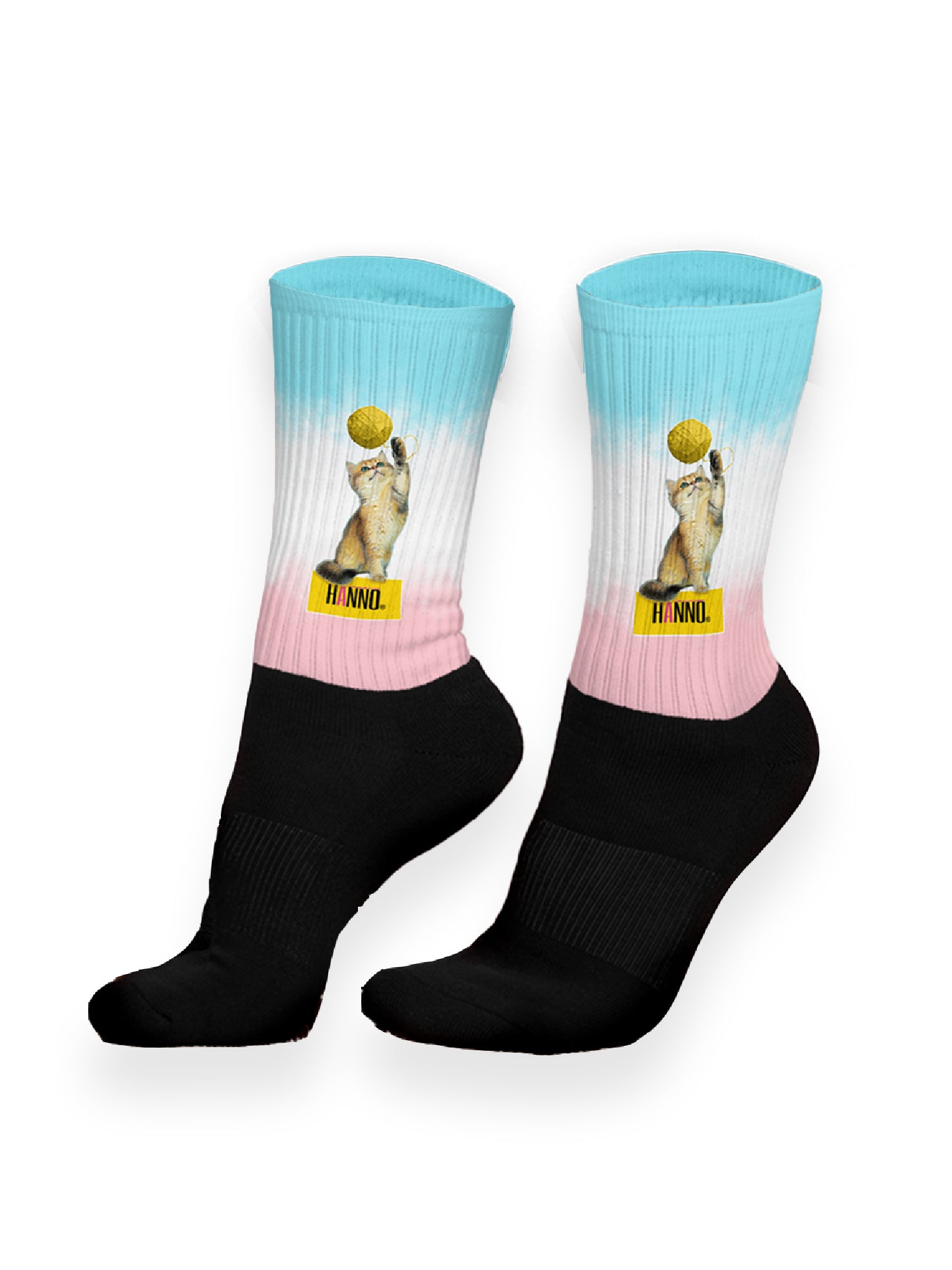 FELIS CATUS HANNO SOCKS BLUE-PINK