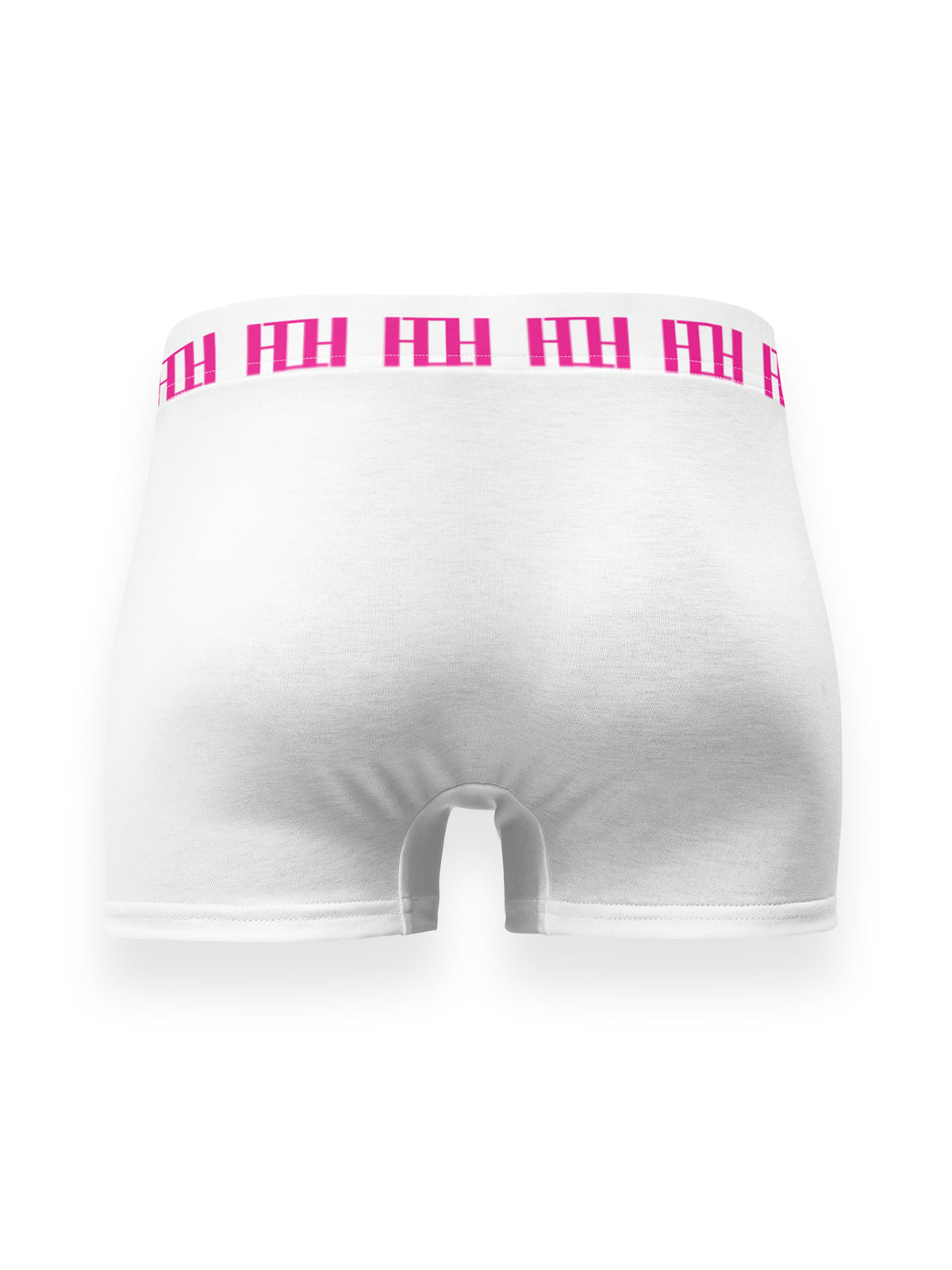 Unisex Boxer Briefs White and Berry