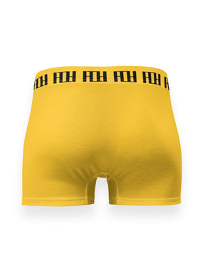 Unisex Boxer Briefs Yellow and black