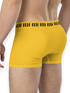 Unisex Boxer Briefs Yellow and black