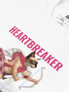 THE HEARTBREAKER ANGEL CUPID CAT T SHIRT