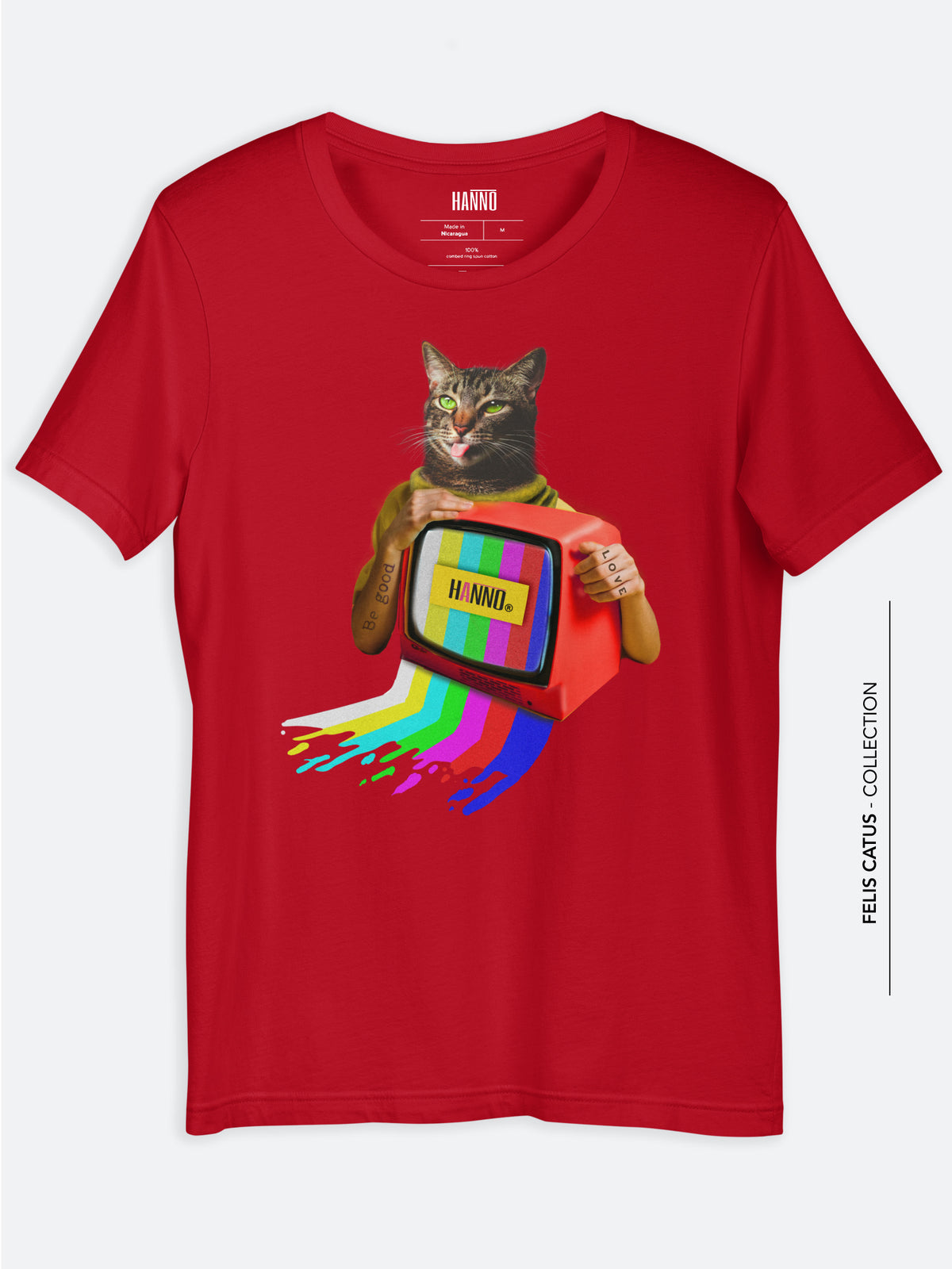 Red t-shirt for men/woman cat lovers #color_red