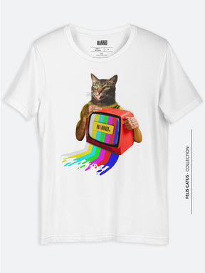 White t-shirt for men/woman cat lovers #color_white