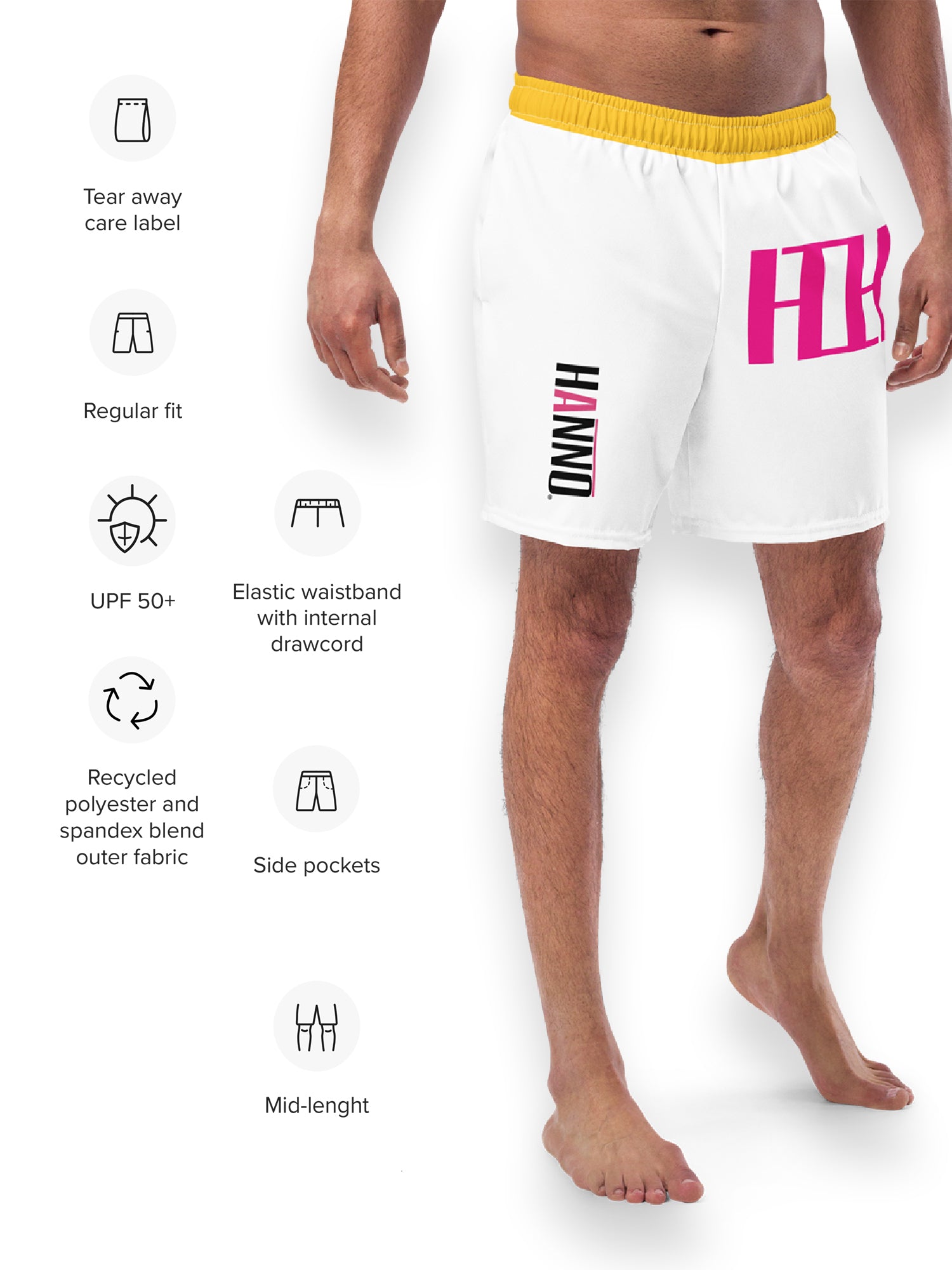 HANNO DOUBLE H UNISEX BOARD SHORTS